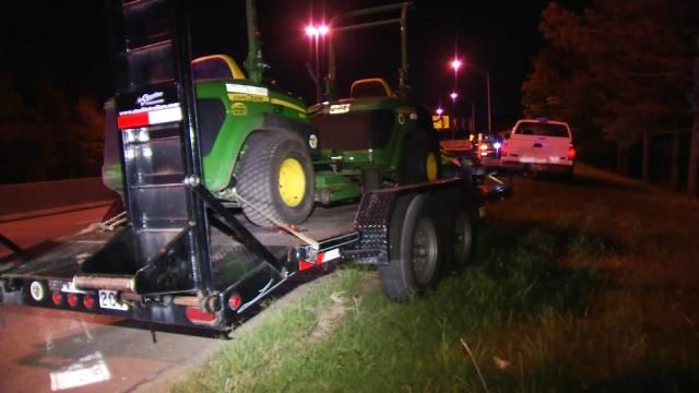 OHP Recovers Stolen Jenks City Truck, Lawn Mowers