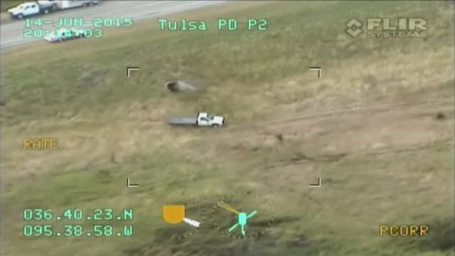 Caught On Video: Tulsa Police Helicopter Chases Suspect