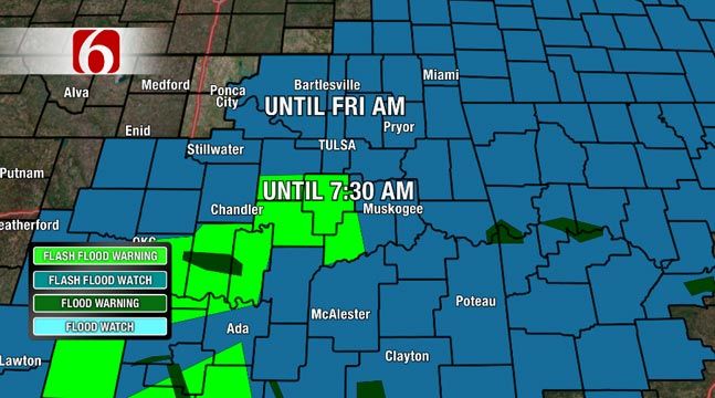 Tropical Depression Bill Makes Presence Felt In Oklahoma