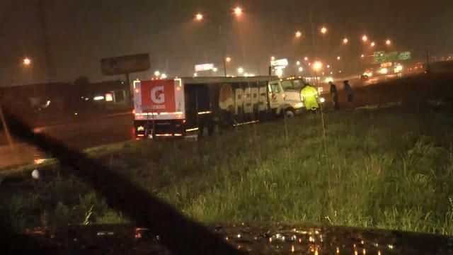 Wet Road Blamed For Truck Crash At I-44, Highway 169 Interchange
