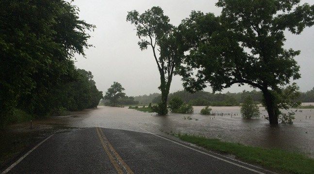 Flooding Closes Highway 48 Near Okemah