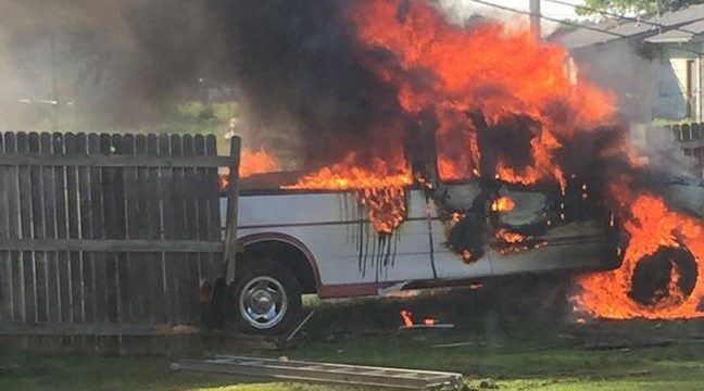 Driver Rescued From Fiery Owasso Crash Into Power Pole
