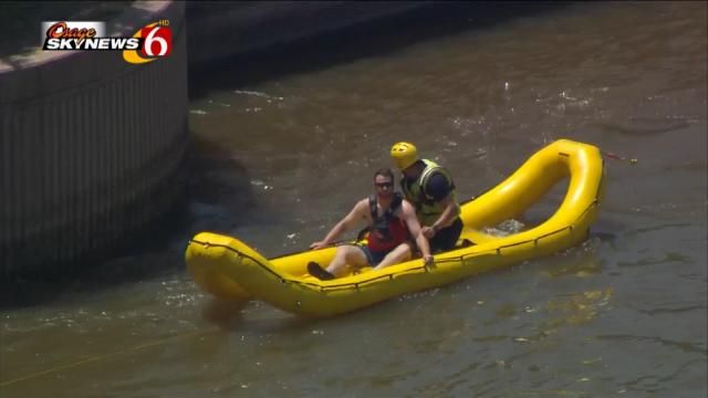 Kayaker Rescued From Arkansas River Near Pedestrian Bridge