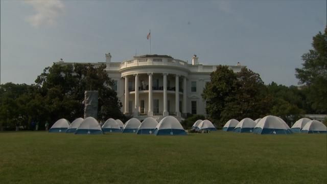 Oklahoma Girl Scouts Camp On Historic White House Lawn