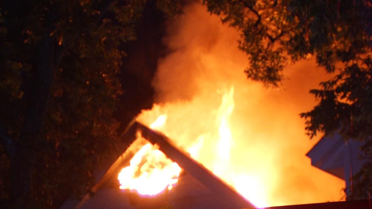 Lightning Strike Sparks West Tulsa House Fire