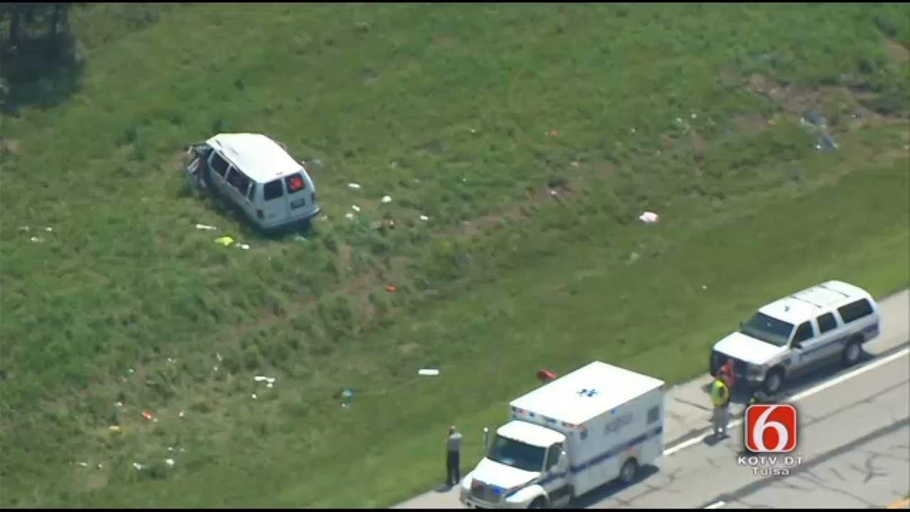 Church Van Involved In Wreck On Will Rogers Turnpike