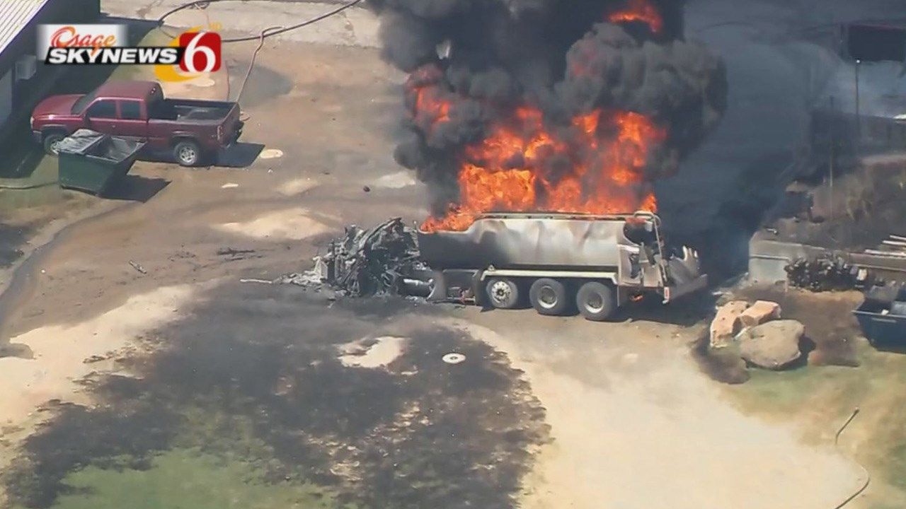 Tanker Truck Catches Fire At Gas Station Near Eufaula