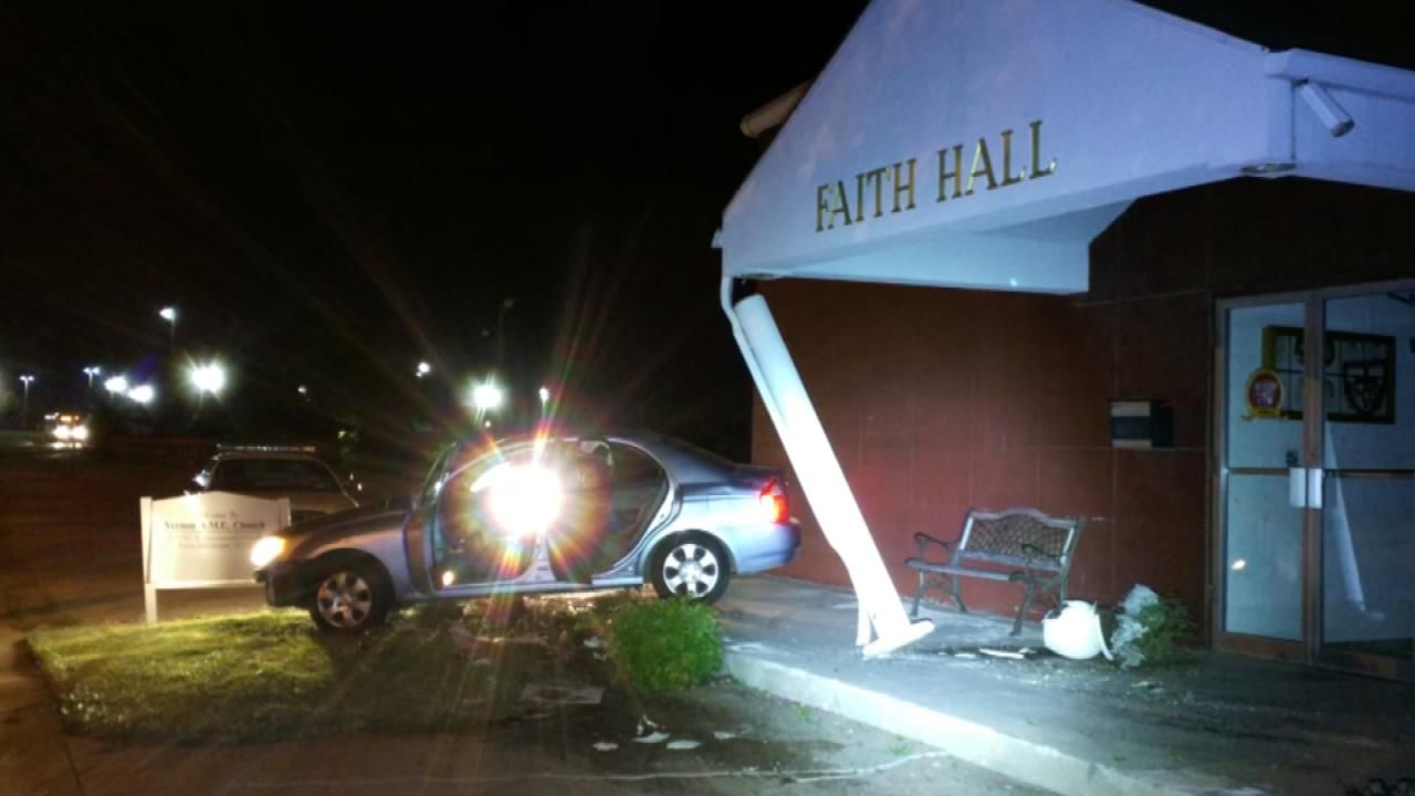Police Investigate Car Crashed Into Tulsa Church