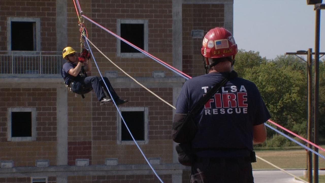 Practice Makes Perfect For Tulsa Fire Department Heavy Rescue Team