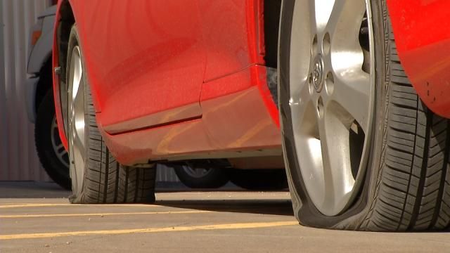 Exposed Expansion Joint Damages Several Cars On U.S. 169