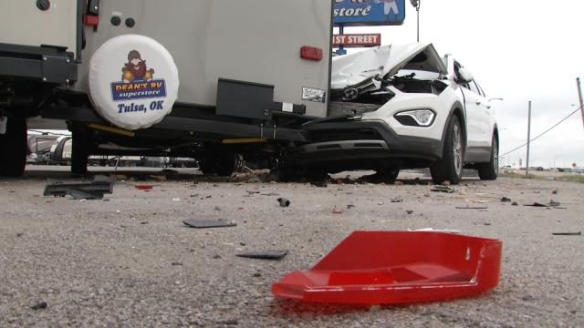 Tulsa RV Dealer Frustrated After Vehicle Crashes Into Property, Driver Flees