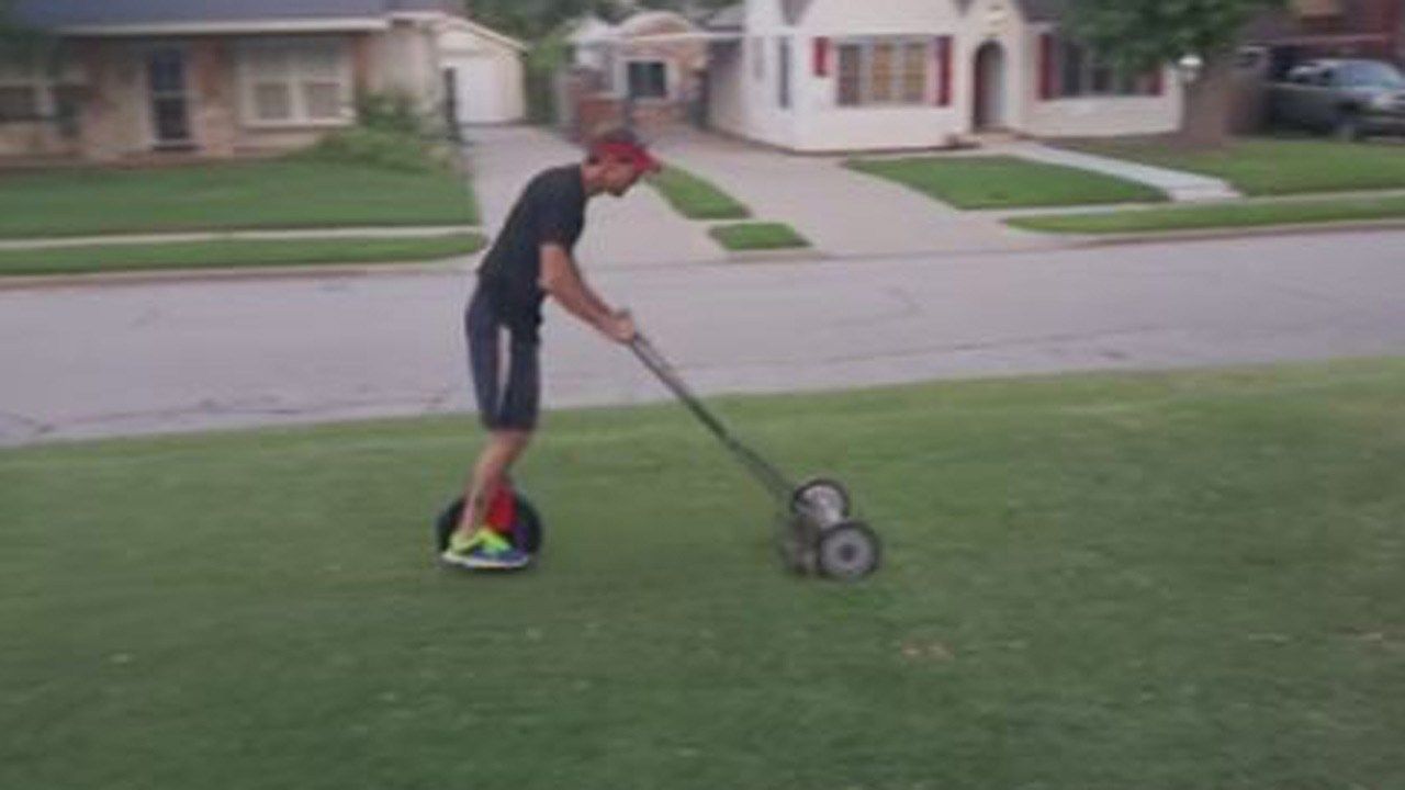 Tulsa Man Creates 'Hillbilly Lawnmower'