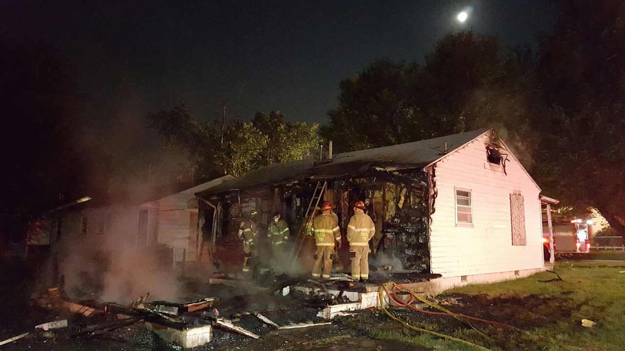 Tulsa Home Burns Overnight Sunday