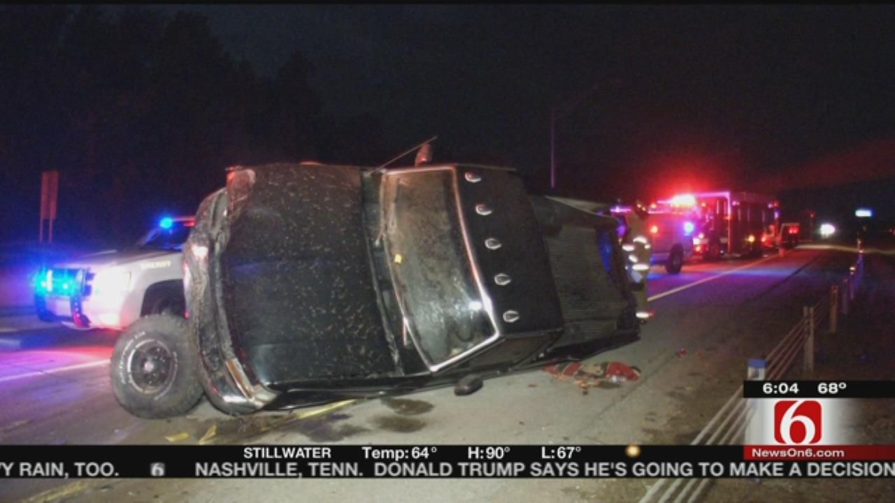 Man Falls Asleep, Crashes On Keystone Expressway In Tulsa