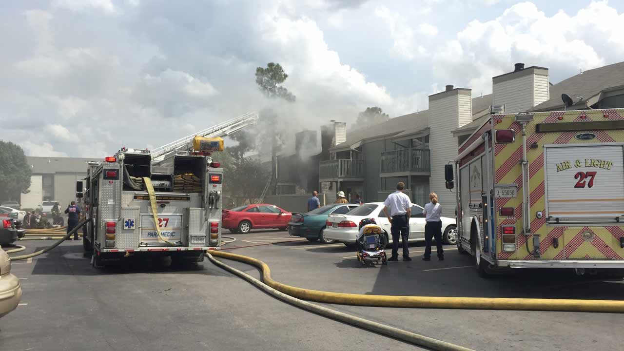 Fire Breaks Out At Tulsa Shoreline Apartments