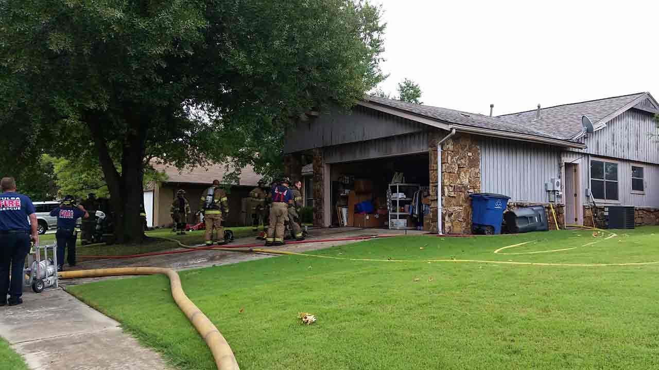 Tulsa Fire Crews Investigate House Fire