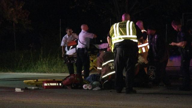 Motorcyclist Injured In Tulsa Wreck
