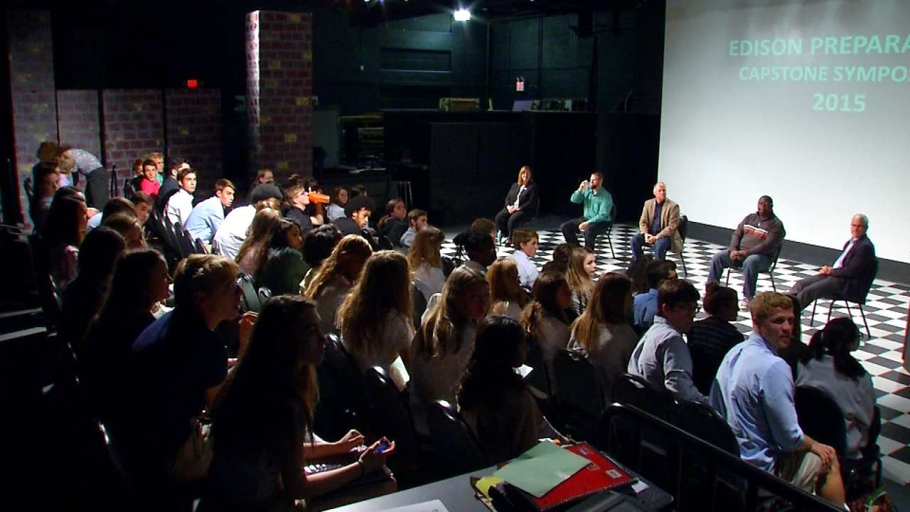 Tulsa Students Ask Tough Questions At Police Tactics Symposium