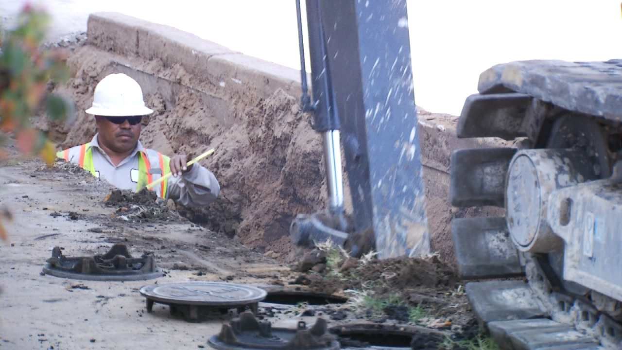 Midtown Construction Complicated By Natural Spring Under Asphalt