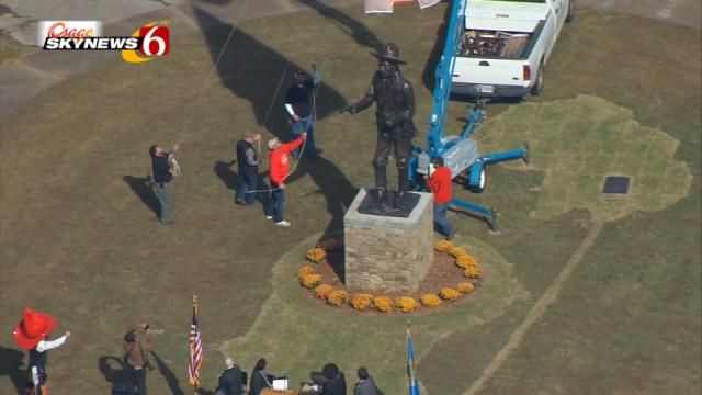 Statue Of Pistol Pete Unveiled In Okmulgee