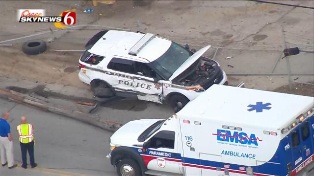 Dash Cam Video: Tulsa Police Release Footage Of Patrol Unit Crash