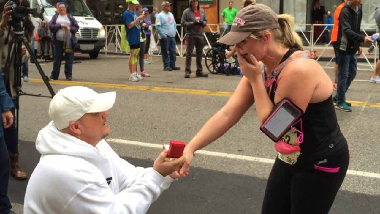 She Said 'Yes:' Tulsa Runner Gets Proposal At Finish Line