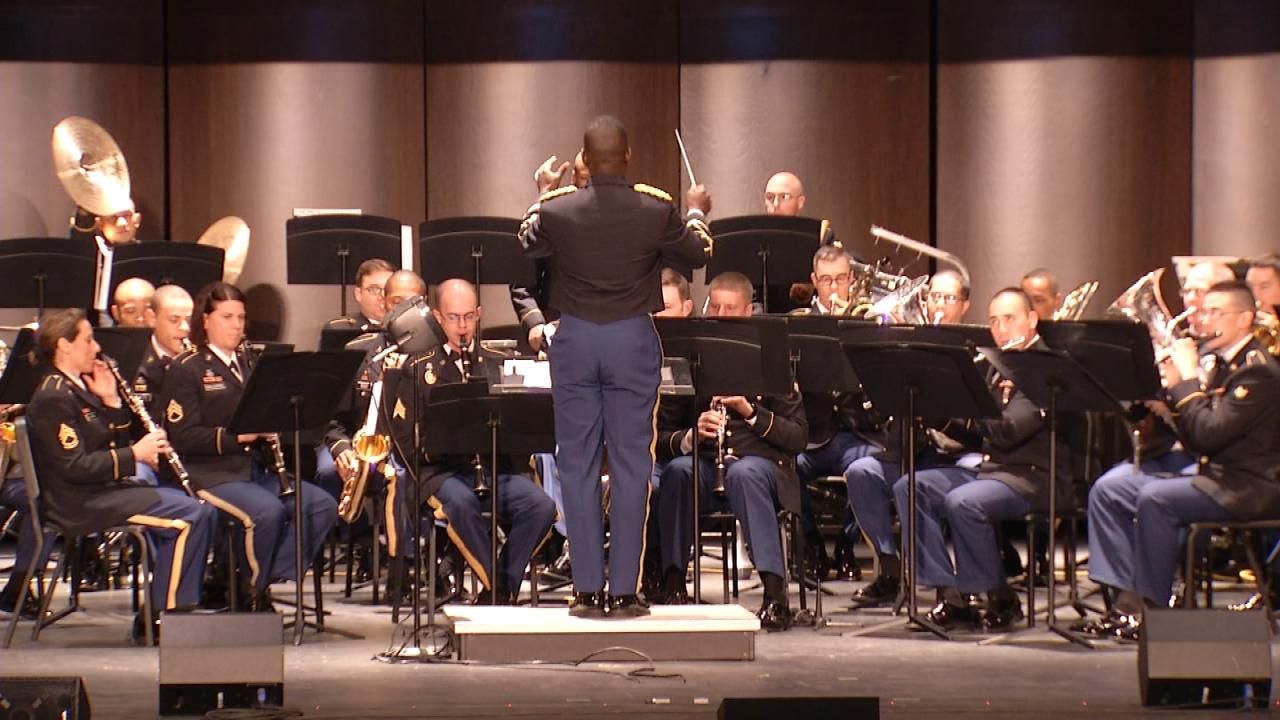 77th Army Band Performs Veterans Salute In Broken Arrow