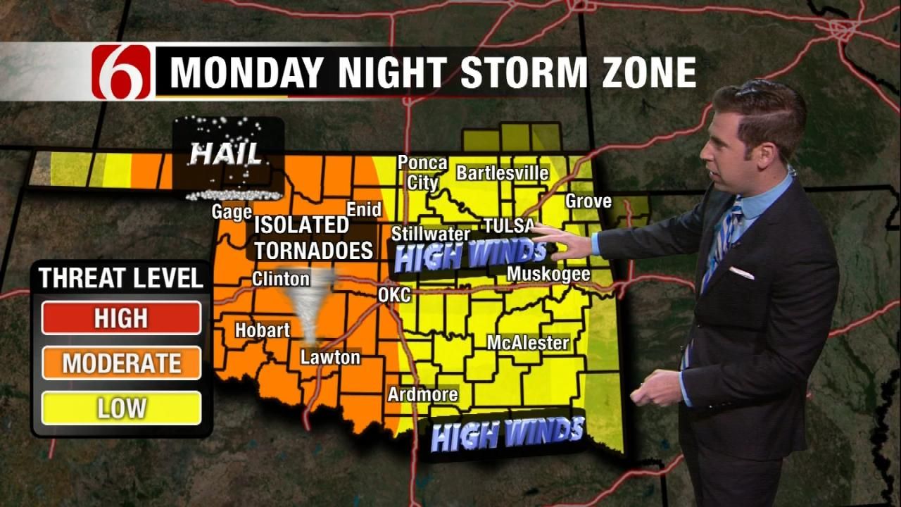 Threat Of Severe Weather In Forecast For Eastern Oklahoma