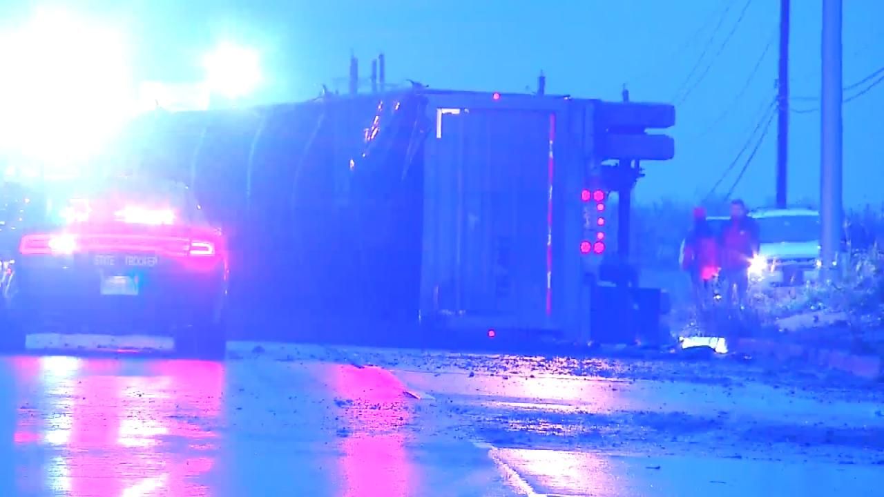 Truck Driver Injured In Owasso Rollover Crash
