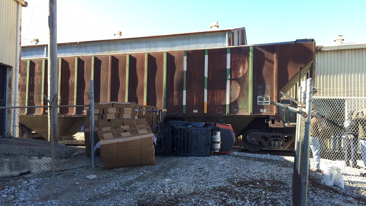 Fork Lift Collides With Train In Sapulpa