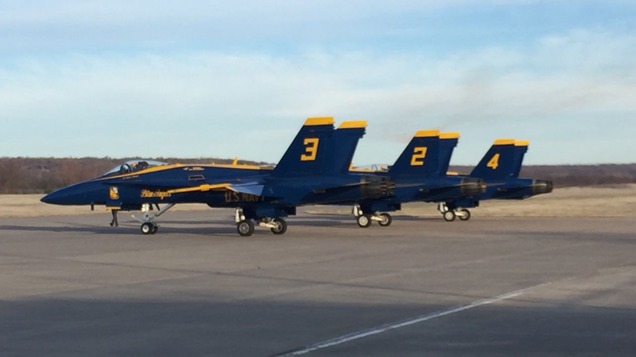 Three Navy Blue Angels Visit Bartlesville And Sedan, Kansas