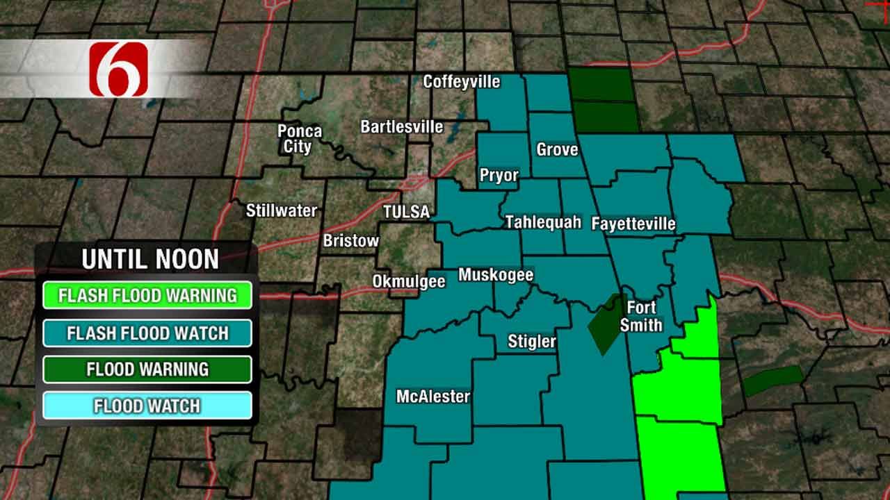 Flash Flood Watch In Effect For Eastern Oklahoma