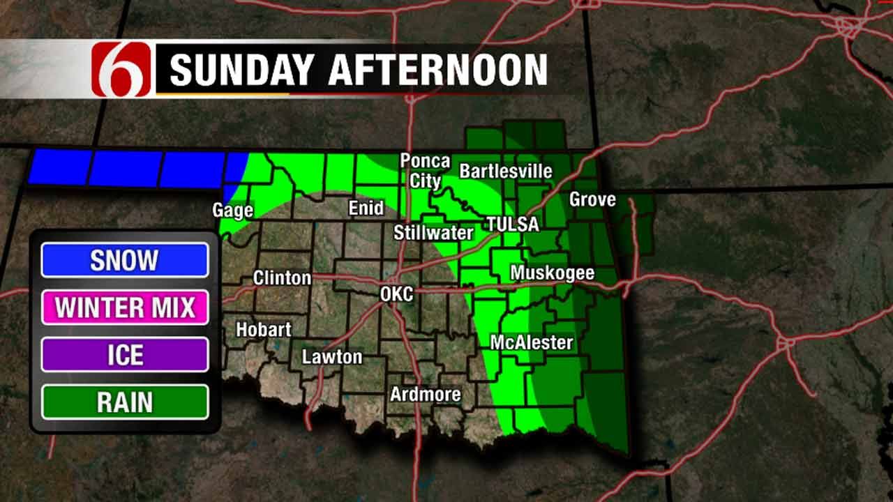 Large System Leaves Some Flooding, Colder Temps In Green Country