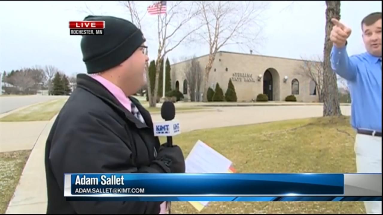 Live Report On Bank Robbery Interrupted By Another Robbery