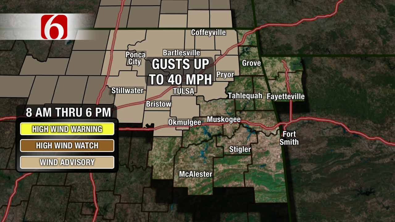 Stacia Knight: Wind Advisory In Effect For Green Country