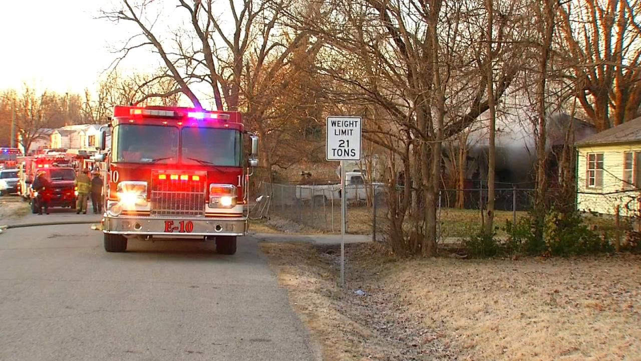 Garage Fire Heavily Damages Tulsa Home
