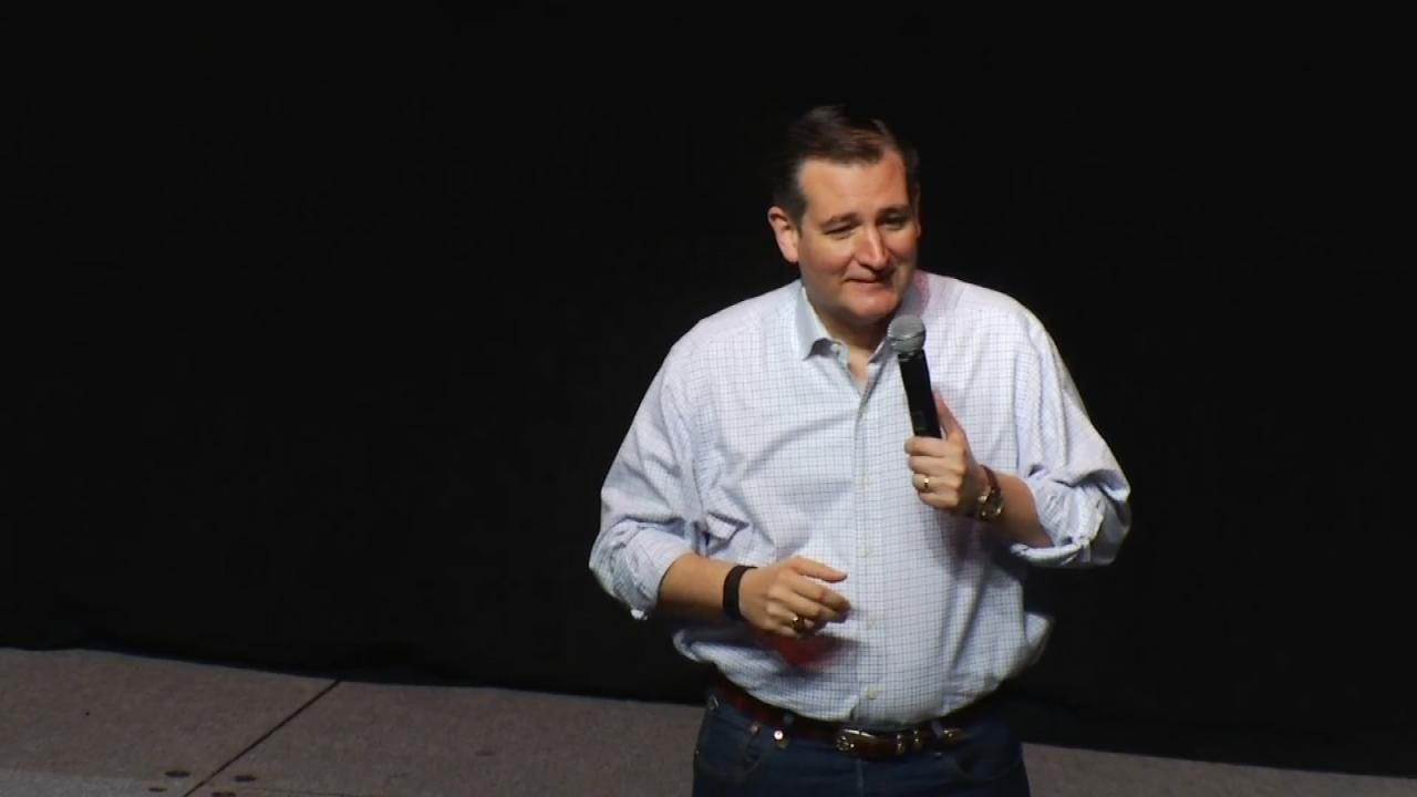 Ted Cruz Holds Campaign Rally At Tulsa's ORU Mabee Center