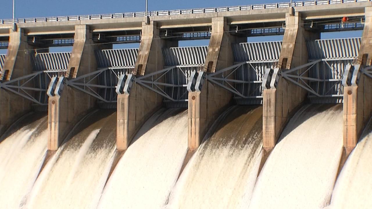 Keystone Dam Gates Open To Bring Lake Levels Down In December