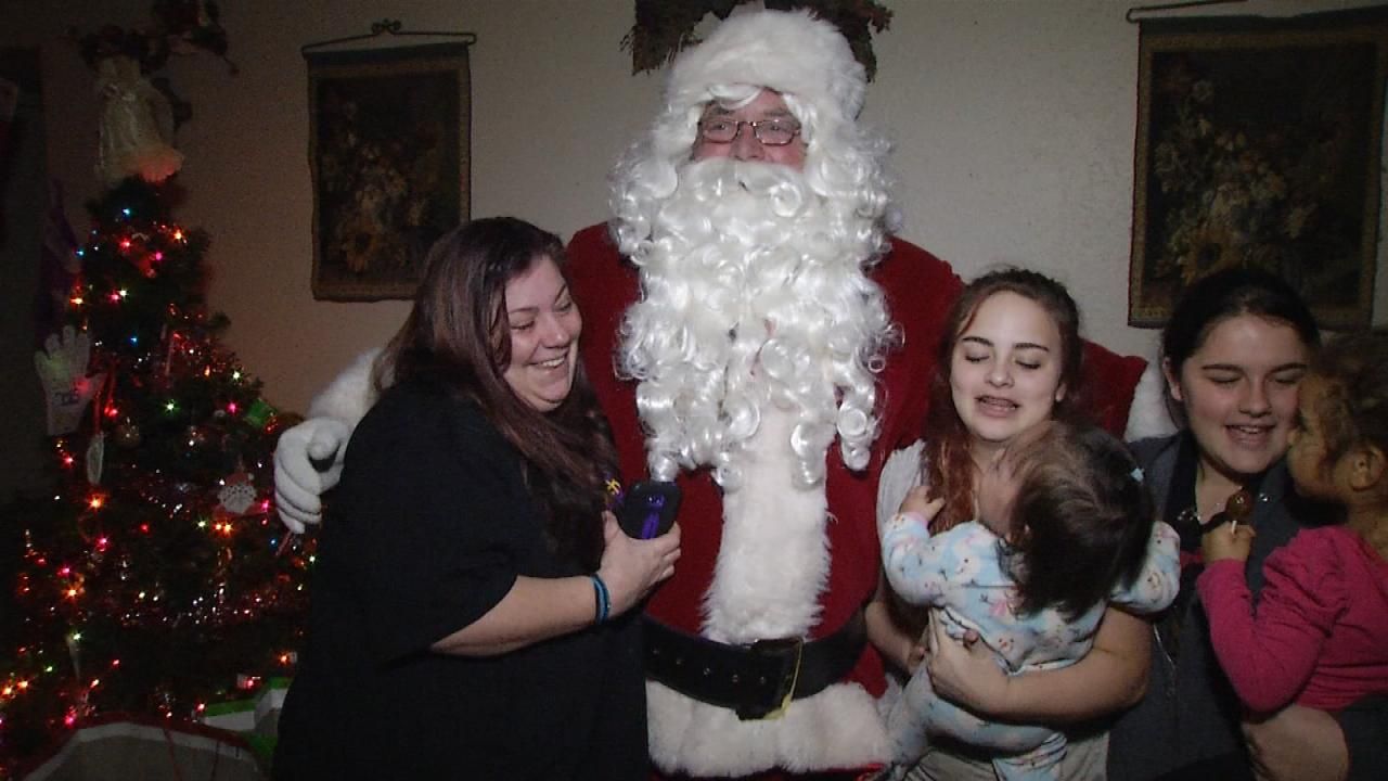 Santa Brings Christmas Magic To Needy Tulsa Family