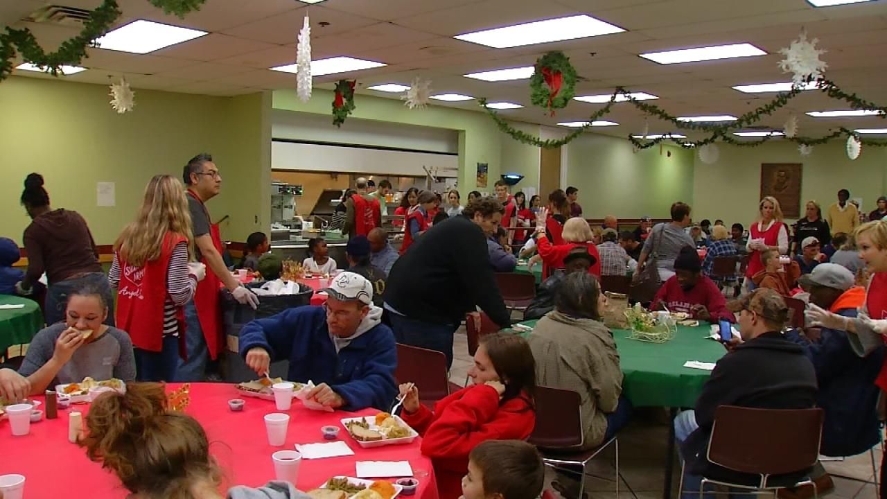 Salvation Army Provides Christmas Eve Dinner For Over 500 People