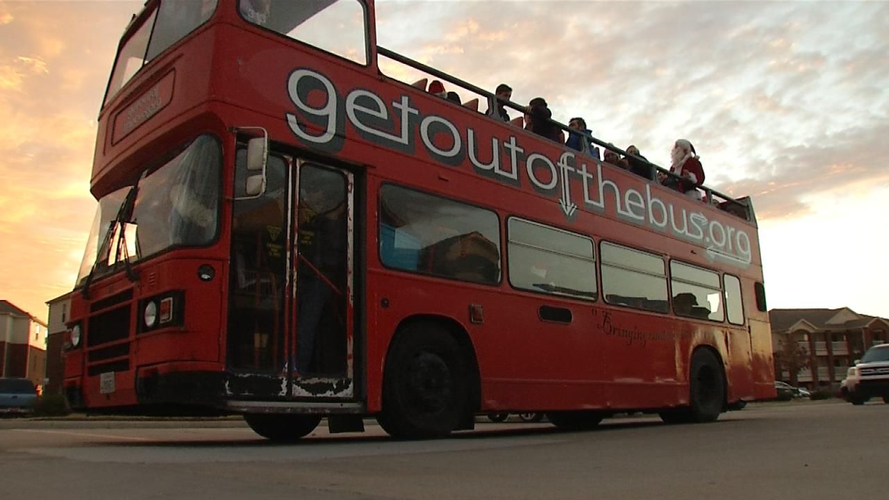 Bus Brings Santa, Christmas Cheer, To Broken Arrow Community