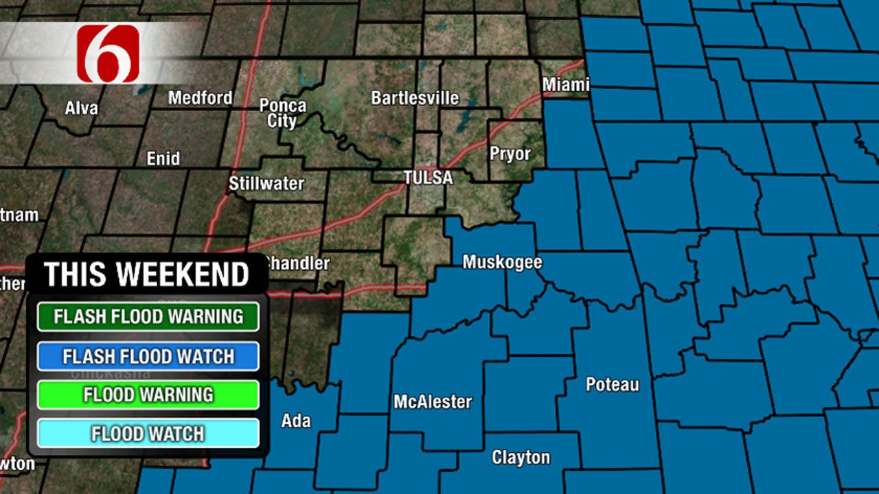 Mild Christmas, But Rain & Flooding For The Weekend Across Eastern Oklahoma