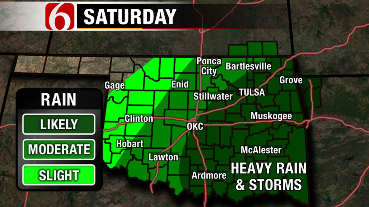 Eastern Oklahoma Braces For Heavy Rains, Storms, Flooding And Snow