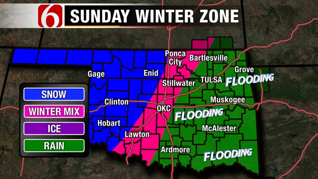 Flooding Sets In Across Eastern Oklahoma; Tornado Warnings Expire