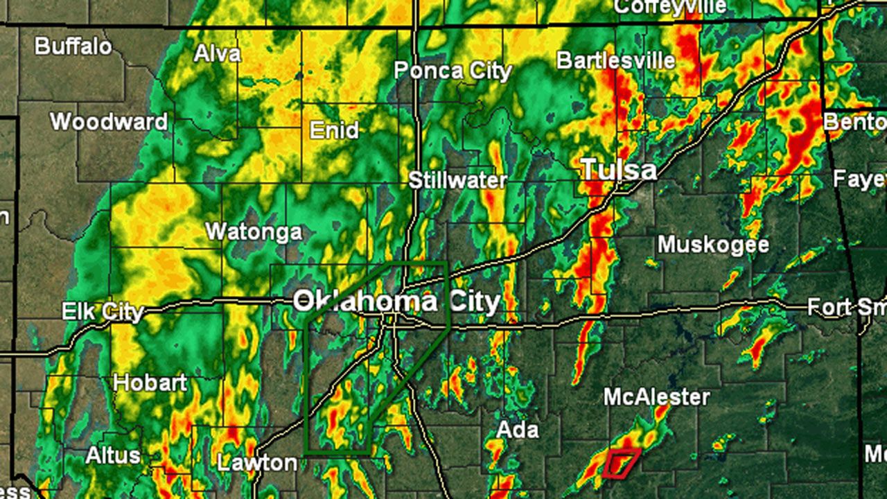 Rain Falling Across Eastern Oklahoma, With Flooding, Severe Weather Expected