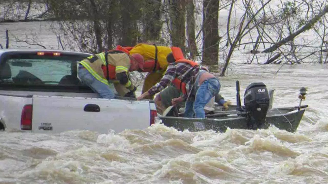 OHP Tickets Man Who Drove Around LeFlore County Flood Barricade