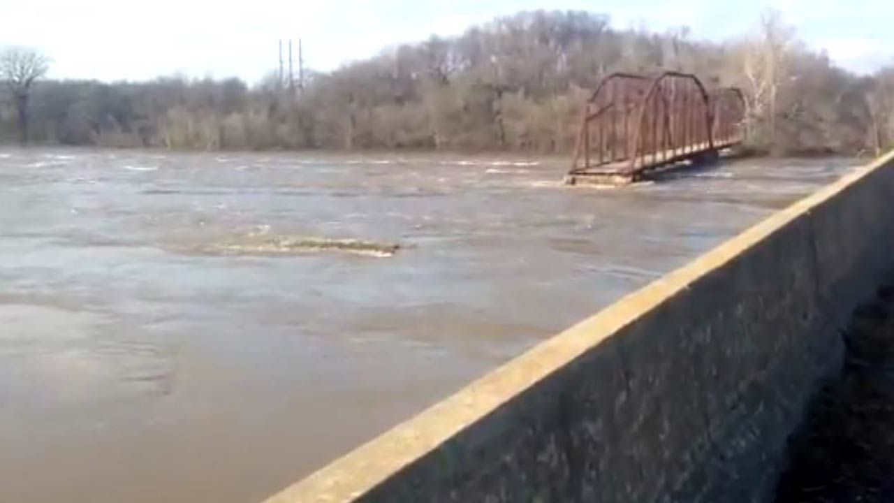 Flooding Wipes Out Part Of Iconic Mayes County Bridge