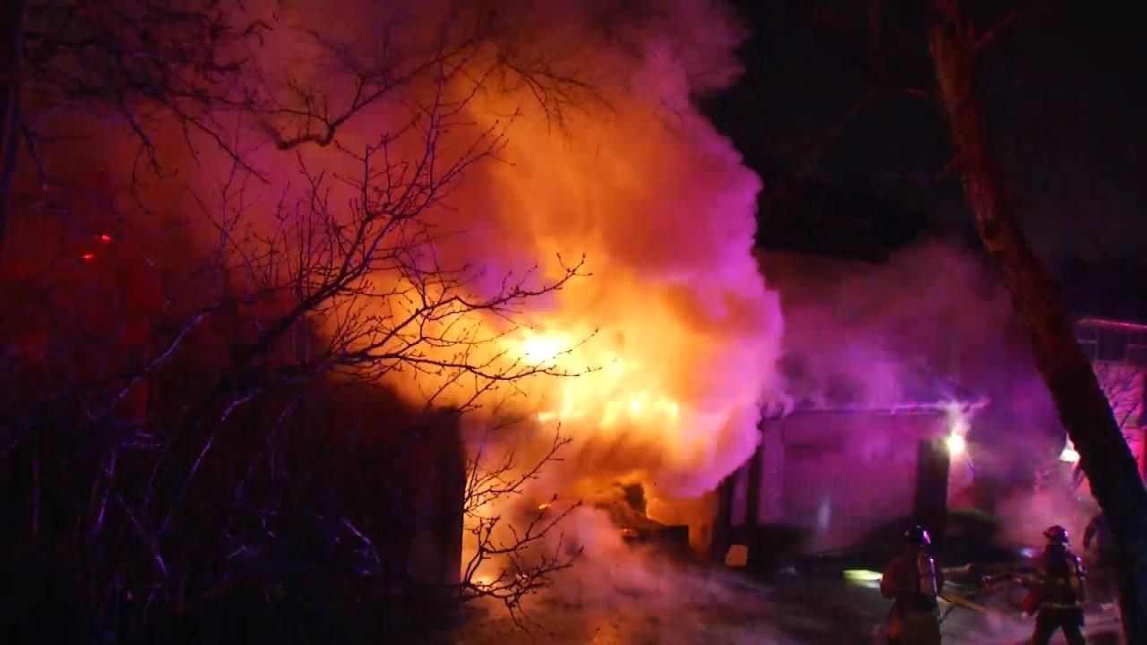 Fire Damages Garage At Tulsa Condominium