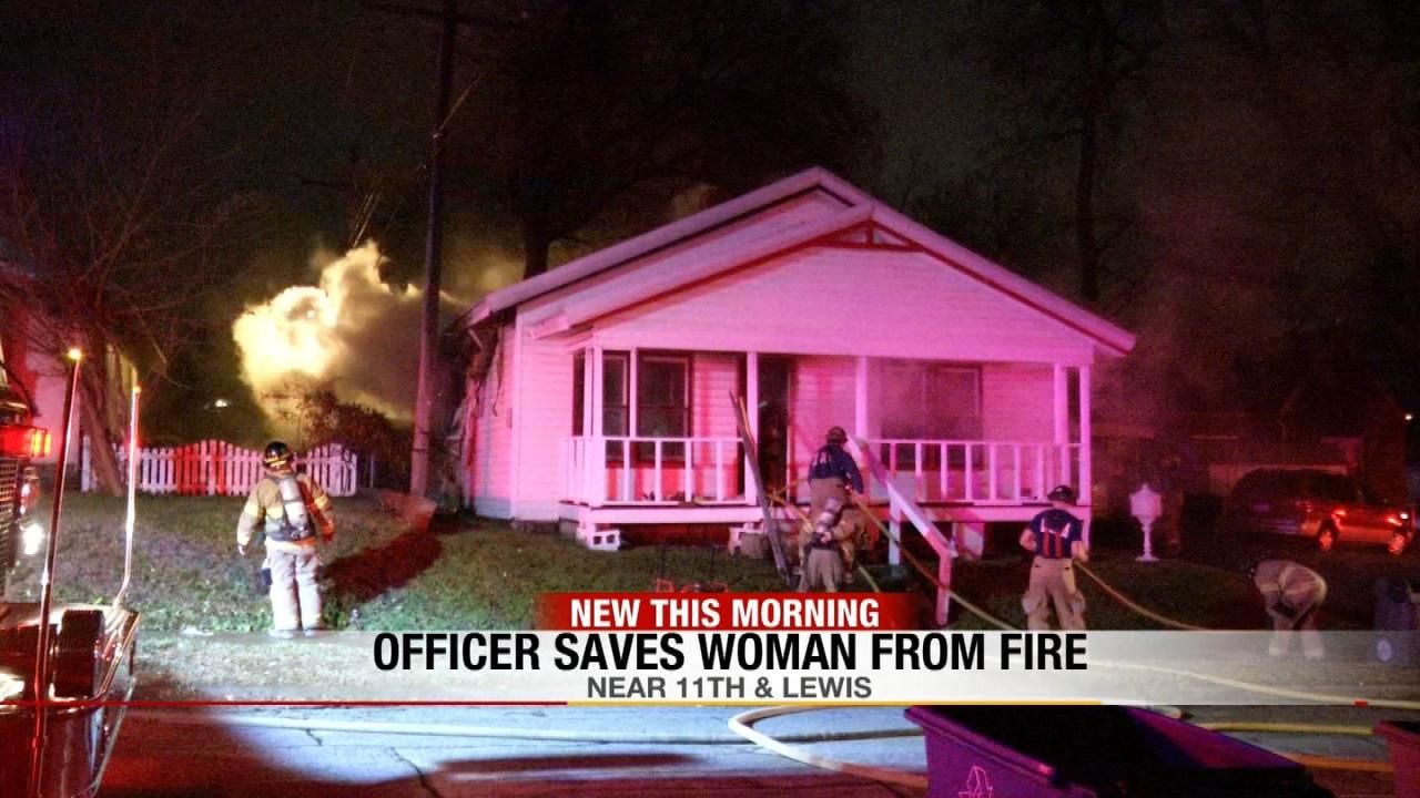 Tulsa Police Officer Saves Woman From Burning House