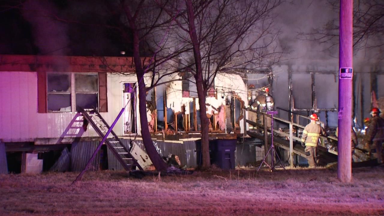 Fire Destroys Tulsa Trailer Home